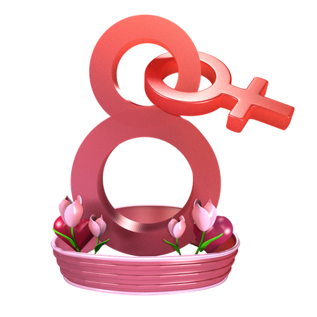 International Women's  3D Icon