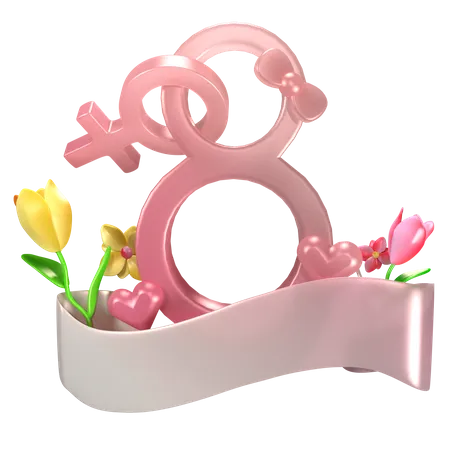 International Women's  3D Icon