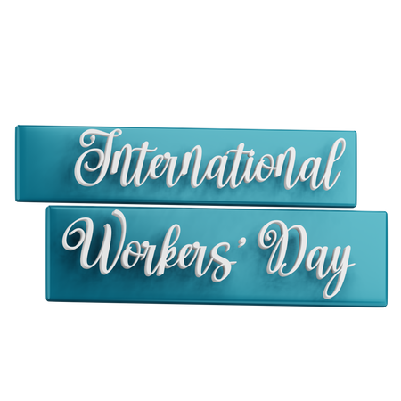 International Workers Day T  3D Icon