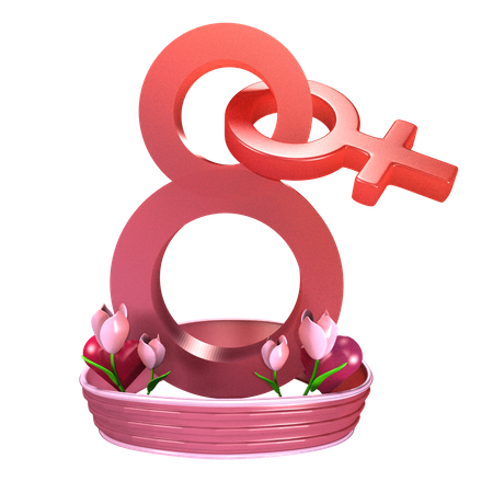 Internationale Frauen  3D Icon