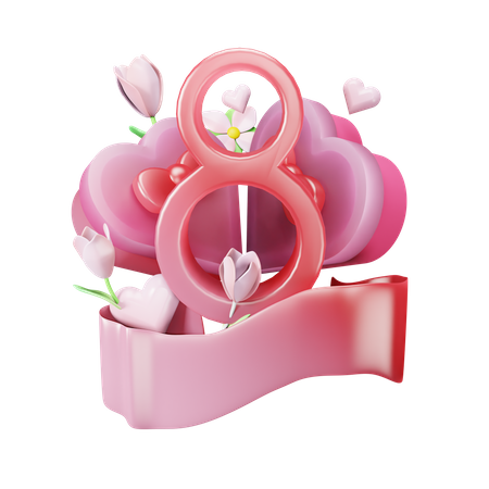 Internationale Frauen  3D Icon