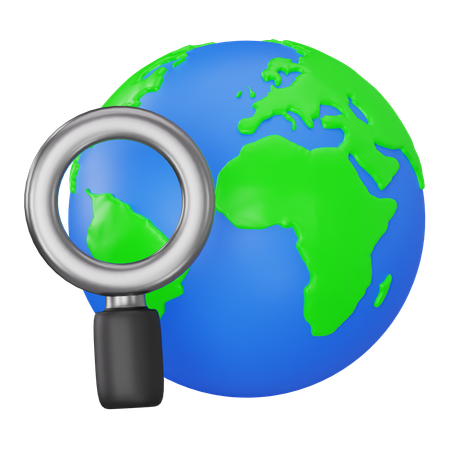 Internationale Suche  3D Icon