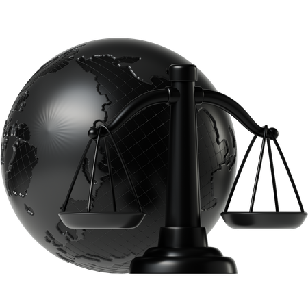 Internationales Recht  3D Icon