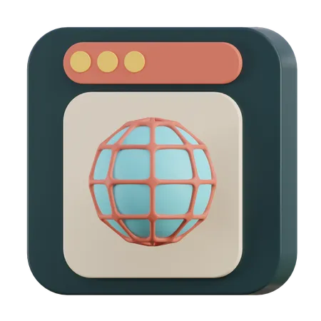 Internet  3D Icon