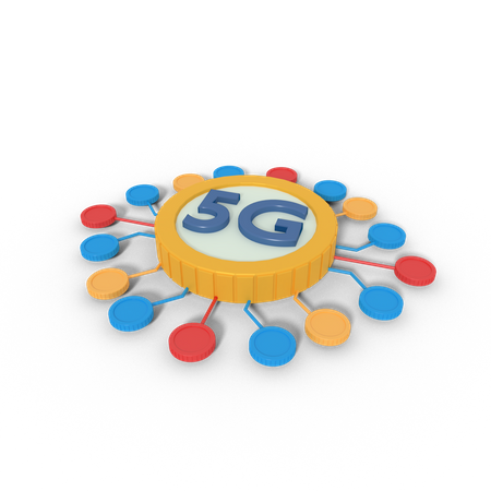 Internet 5g network  3D Icon