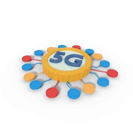 Internet 5g network  3D Icon