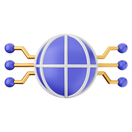 Internet Ai  3D Icon