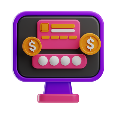 Internet Banking  3D Icon