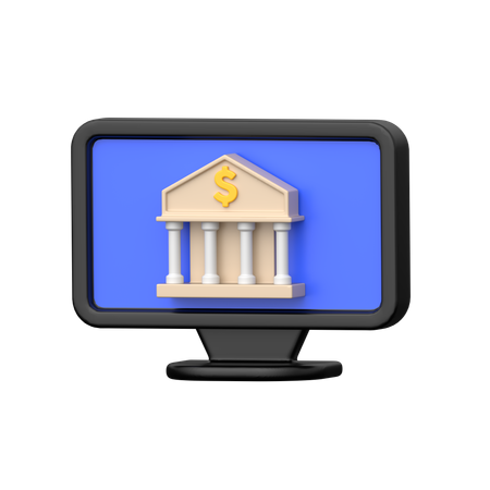 Internet Banking  3D Icon