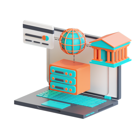 Internet banking  3D Icon