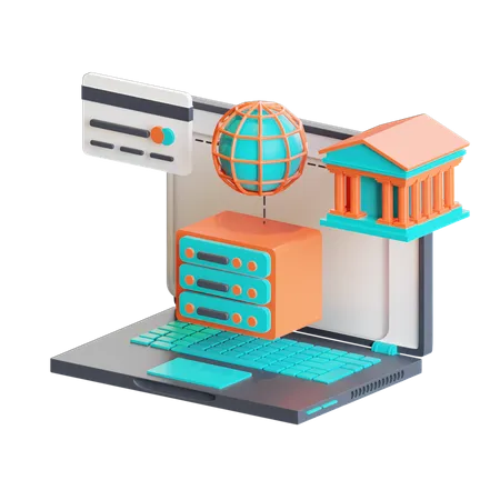 Internet banking  3D Icon