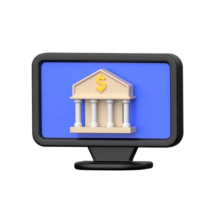 Internet Banking  3D Icon