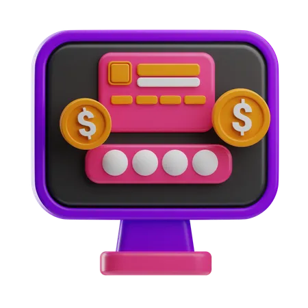 Internet Banking  3D Icon