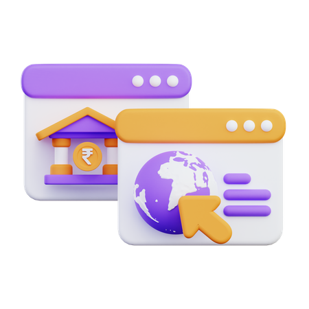 Internet Banking  3D Icon