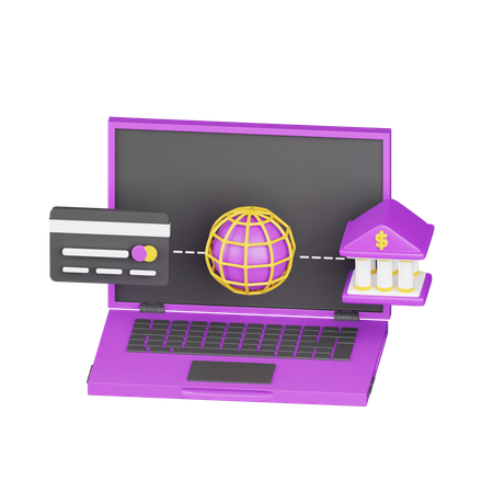 Internet Banking  3D Icon