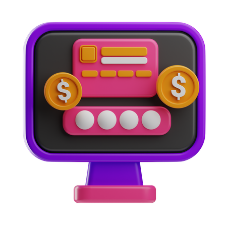 Internet Banking  3D Icon