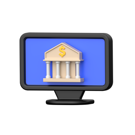 Internet Banking  3D Icon