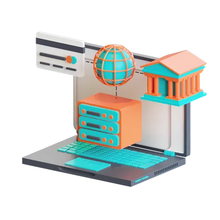 Internet banking 3D Icon