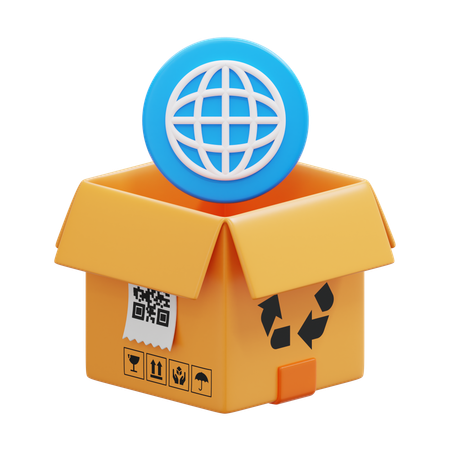 Internet Box  3D Icon