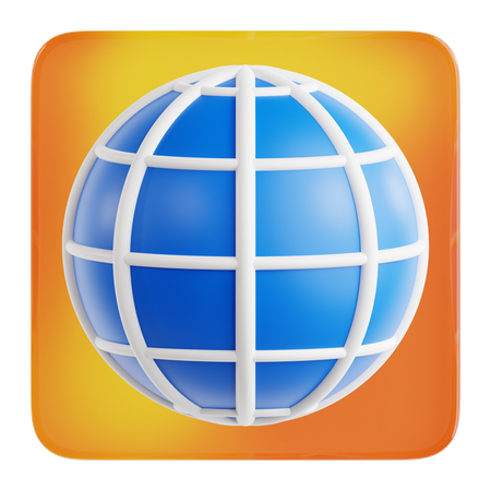 Internet Browse  3D Icon