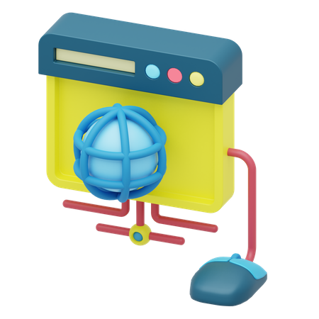 Internet Browser  3D Icon