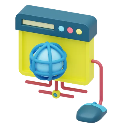 Internet Browser  3D Icon