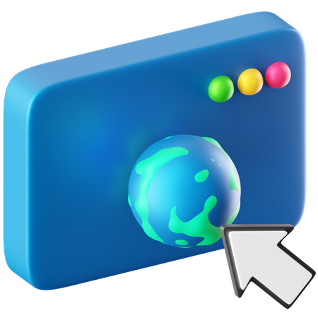 Internet Browser  3D Icon