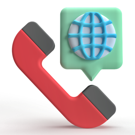 Internet Call  3D Icon