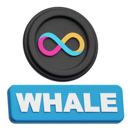 Baleia de computador de internet  3D Icon