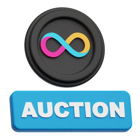 Internet Computer Auction  3D Icon