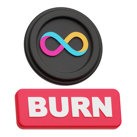 Internet Computer Burn  3D Icon