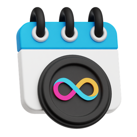 Internet Computer Calendar  3D Icon
