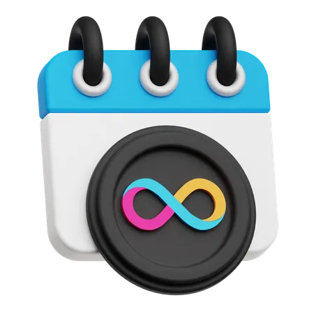 Internet Computer Calendar  3D Icon