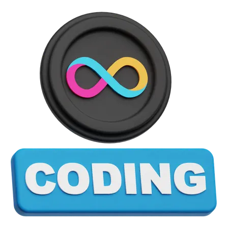 Internet Computer Coding  3D Icon