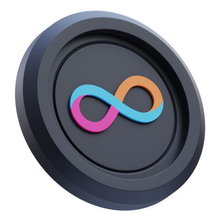 Internet Computer Cryptocurrency  3D Icon