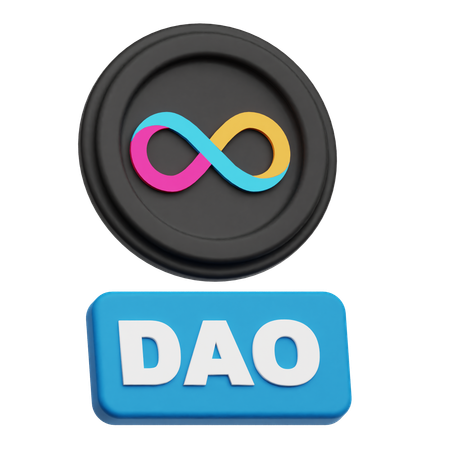 Internet Computer Dao  3D Icon