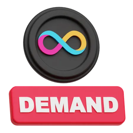 Internet Computer Demand  3D Icon