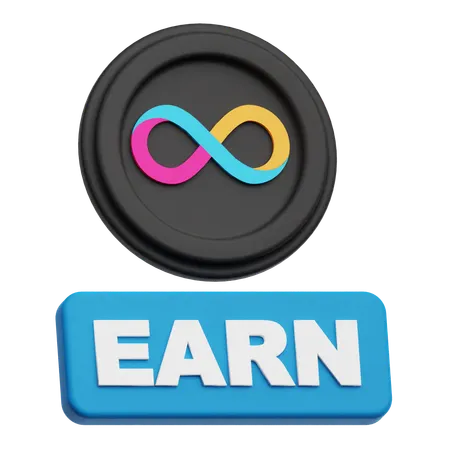Internet Computer Earn  3D Icon