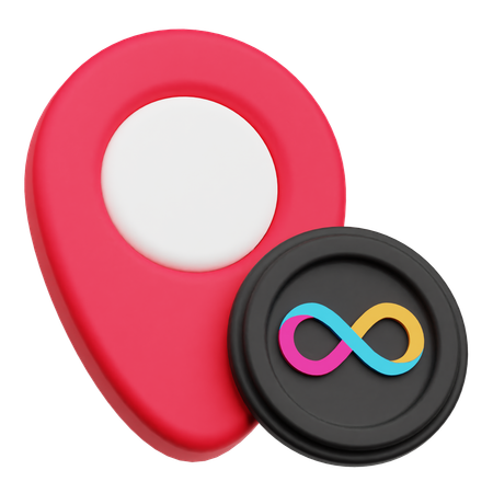 Internet Computer Location  3D Icon