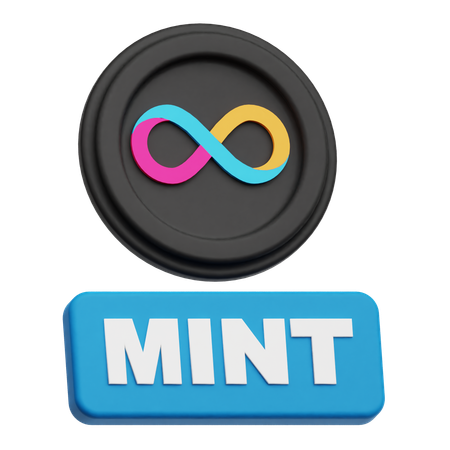 Internet Computer Mint  3D Icon