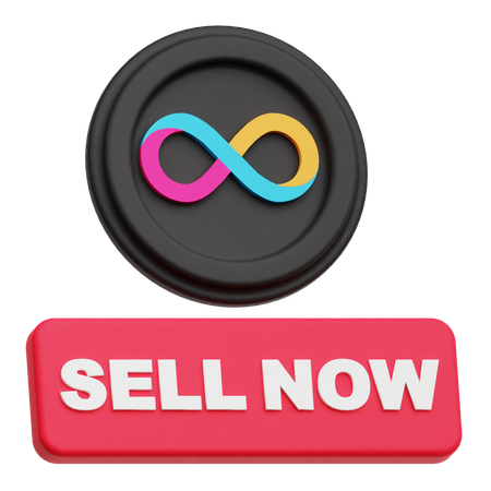 Internet Computer Sell Now  3D Icon