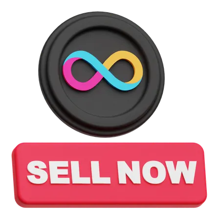 Internet Computer Sell Now  3D Icon