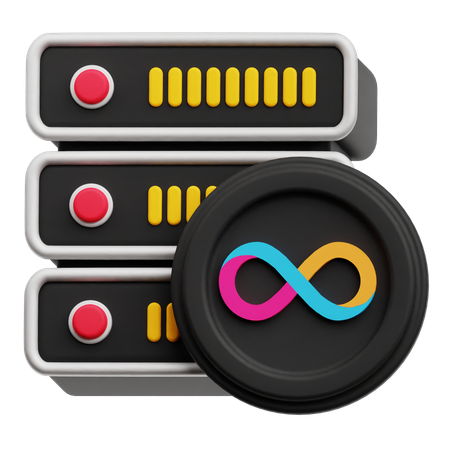 インターネットコンピュータサーバー  3D Icon