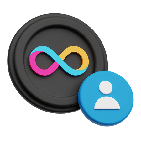 Internet Computer User  3D Icon