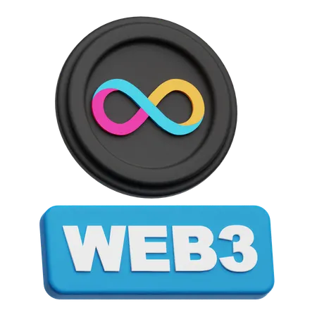 Internet Computer Web 3  3D Icon