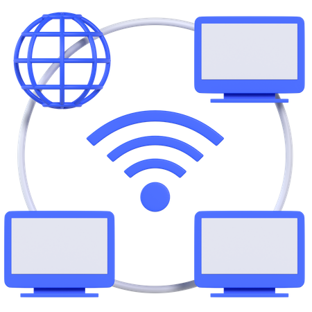 Internet Connection  3D Illustration