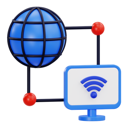 Internet connectivity  3D Icon
