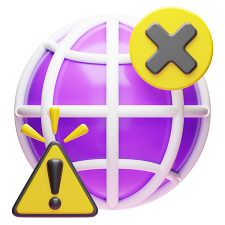 Internet déconnecté  3D Icon