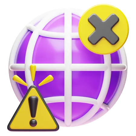 Internet déconnecté  3D Icon