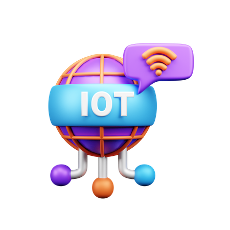 Internet des objets  3D Icon